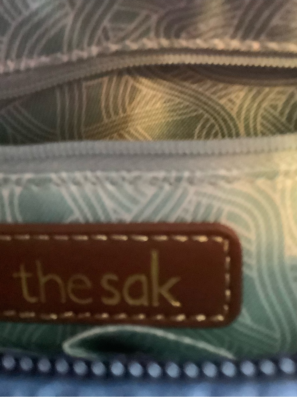 The Sak Blue Pebbled Leather Shoulder Crossbody - Picture 9 of 9